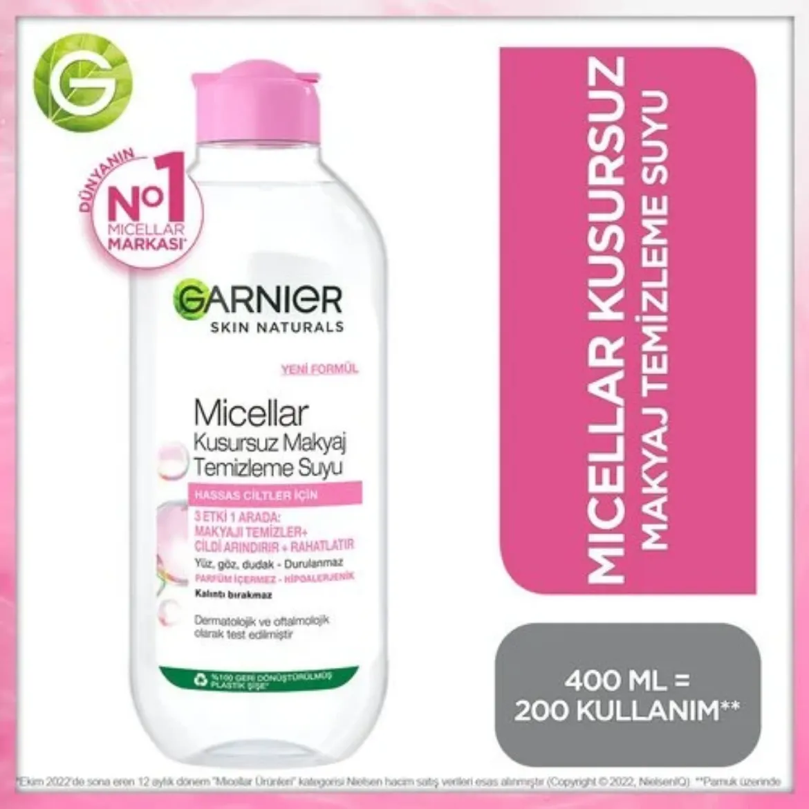 GARNIER MAKYAJ TEM.SUYU 400 ML resmi